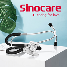 Sinocare-estetoscopio portátil de doble cabeza, equipo médico profesional para cardiología, dispositivo veterinario para estudiantes 2024 - compra barato