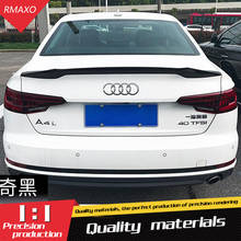 For Audi A4 Spoiler 2018-2019 High Quality ABS Material Car Rear Wing Primer Color Rear Spoiler For Audi A4 Spoiler 2024 - buy cheap