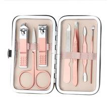 7pcs/set New Nail Clippers Pedicure Set Portable Travel Hygiene Kit Stainless Steel Nail Cutter Manicure Tool Set Women Men 2024 - buy cheap