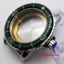 45mm corgeut verde luminoso moldura caso relógio ajuste eta 2836 miyota 8215 st1612 movimento mecânico dos homens relógio 2024 - compre barato