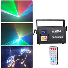 Sistema de espectáculo láser RGBY, luces láser de 1W, 1,5 W y 2W para decoración de escenarios, discotecas, fiestas navideñas, proyector de equipo para DJ DMX 2024 - compra barato