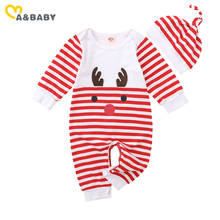 Ma & Baby-Mono de Navidad para bebé de 0 a 18 meses, ropa de Navidad para recién nacido, disfraces de ciervo para bebé 2024 - compra barato