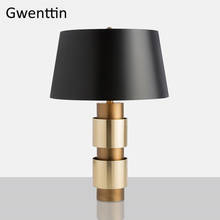 Post Modern Designer Luxury Table Lamp Gold Led Stand Desk Light Fixtures Luminaire for Beroom Bedside Study Lamp Home Deocr E27