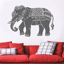 Elefante mandala étnico estilo único adesivo de parede vinil decoração da sua casa sala estar quarto decalques removível murais papel 3a22 2024 - compre barato