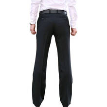 Suit Pants Men's Flared Trousers Formal Pants Bell Bottom Pant Dance White Suit Pants Formal pants For Men Size 37 2024 - buy cheap