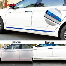 Tonlinker Exterior Car Door Edge Cover Stickers for Volkswagen Jetta MK7 2019-20 Car Styling 4PCS Stainless steel Cover Stickers 2024 - buy cheap