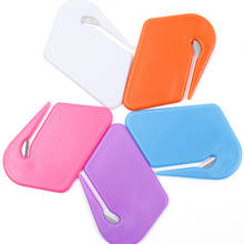 1Pc Plastic Mini Letter Knife Mail Envelope Opener Safety Paper Guarded Cutter 2024 - buy cheap