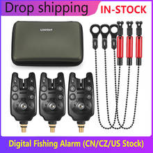 Lixada-Juego de alarmas de mordedura de pesca, Kit de alarma de pesca Digital, indicador de alarma LED, alarma de sonido, Swinger de pesca 2024 - compra barato