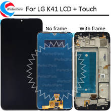 Pantalla LCD con marco para LG K41, montaje de digitalizador con pantalla táctil, repuesto para LG k41 lcd 2024 - compra barato
