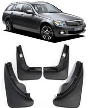 4 pces carro moldado para mercedes benz c classe c-classe w204 s204 estate wagon 2008 2009 2010 dianteiro traseiro splash mudguards 2024 - compre barato