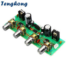 Tenghong-preamplificador NE4558, controlador de tono para placa amplificadora, con ajuste de volumen de graves agudos, AC12-15V 2024 - compra barato