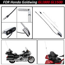 119cm motorcycle Chrome Antenna has Audio Comfort Chrome Antenna Kit For Honda Goldwing GL1800 GL1500 2001-2017 2024 - buy cheap