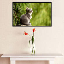 Curious Wildcat Tree Poster Canvas Print Painting Wall Art Living Room Home Decoration 2024 - buy cheap