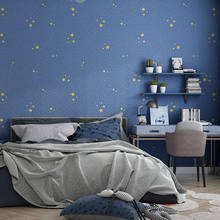 Скандинавские обои для детской спальни синие бежевые Мультяшные звезды обои рулон для детской комнаты мальчика стены Papel де Parede Infantil 2024 - купить недорого