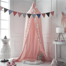 Princess Bed Canopy for Kids Baby Bed Cotton Round Dome Castle Play Tent Hanging Cotton Mosquito Net Indoor Outdoor Home Decor 2024 - buy cheap