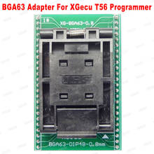 100% original bga63 adaptador para xgecu t56 programador BGA63-DIP48-0.8MM limite quadro 11*9mm frete grátis 2024 - compre barato