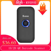 Eyoyo-leitor de código de barras para ios e android, mini scanner para 1d/2d qr, 2.4g, sem fio, bluetooth 2024 - compre barato