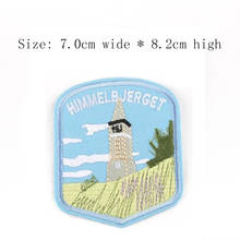 Blue sky and Church Free shipping embroidery patch 7cm wide iron on sew on embroidery stickers kitchen gadgets (10Pcs) 2024 - buy cheap