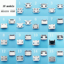 150pcs/lot 5 Pin Micro USB Charging Port Connector Female Socket 15 Models USB Microphone Charger Connector Jack For Samsung etc 2024 - buy cheap