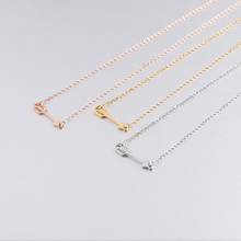 2pcs/lot Stainless Steel Arrow Neckalce Minimalist Spear Necklace For Men Women Fashion Jewelry 45cm 2024 - buy cheap