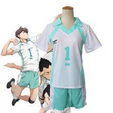 New Haikyuu!! Aoba Johsai High School Volleyball Club Jerseys Oikawa Tooru Sportswear Anime Cosplay Costume Shirts+Pants Outfit 2024 - buy cheap