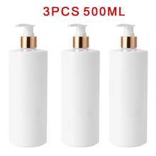 3PCS 500ml Soap Dispensers Bottles PET Refillable Shampoo Lotion Bottles With Pump Dispensers Bathroom Portable Soap Dispensers