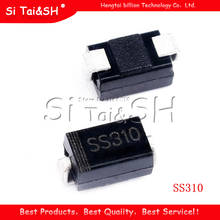 100 unidades SS310 SMD SR310 Schottky barrera rectificador diodo 3A 100V DO-214AC SMA 2024 - compra barato