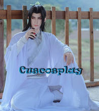 Disfraz de Tian Guan Ci Fu para hombres y mujeres, traje de Cosplay de Xie Lian, Mo Tao Zu Shi Xiao Xingchen, Hanfu Blanco chino, traje de Anime 2024 - compra barato