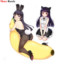 Três ratels a674 gokou lauri mine nenhum imouto ga konna ni kawaii wake ga nai passeio banana anime adesivo para o miúdo brinquedo graffiti decalque 2024 - compre barato