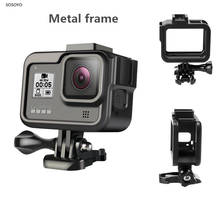 Aluminum Protective Frame Case Anti-falling Border Black frame Housing For GoPro Hero 8 Black Action Camera Accessories 2024 - buy cheap