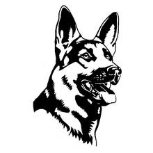 Dawasaru Animal Car Sticker German Shepherd Alsation Dog Waterproof Decal Laptop Truck Motorcycle Auto Accessories PVC,18cm*11cm 2024 - buy cheap