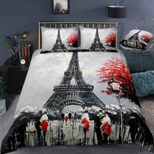 Free Dropshipping Bedding Sets Duvet Cover (1 Pillowcase Single) children's bedding  Beige  Single Paris queen Single 2024 - buy cheap