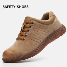 Labor Insurance Shoes Men Steel Head Anti-smash Stab-resistant Anti-slip Electric Welder Beef Tendon Jelly Bottom Work Shoes 201 2024 - buy cheap