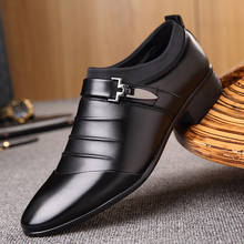 Moda italiana elegante oxford sapatos para homens sapatos de tamanho grande masculino sapatos formais sapatos de couro homem vestido mocassins deslizamento em masculino 2024 - compre barato