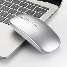 Mouse sem fio 2.4g recarregável, mouse ultrafino e silencioso para escritório e notebook opto-eletrônico uso em casa e escritório 2024 - compre barato
