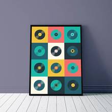 Póster de disco de vinilo Retro, tema musical, impresión artística inspiradora, regalo abstracto, pintura en lienzo, imagen de pared Vintage para sala de estar 2024 - compra barato