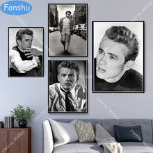 James Dean-Póster de Actor de película, pintura en lienzo, carteles e impresiones, imagen artística de pared para sala de estar, decoración del hogar 2024 - compra barato