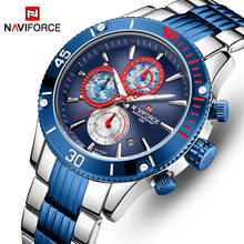 Naviforce relógio masculino de pulso, relógio de ponteiro esportivo para homens, de quartzo com cronógrafo 2024 - compre barato