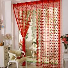 Door Window Hanging Decor Tassel Lace Heart Shape Line Curtain Home String Curtains For Living Room Bedroom 2024 - buy cheap