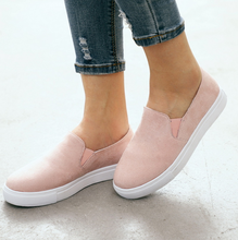 2020 Women Flats Casual Loafers Slip On Female Platform Suede Moccasions Shallow Vulcanized Shoes Ladies Comfort Footwear 2024 - buy cheap