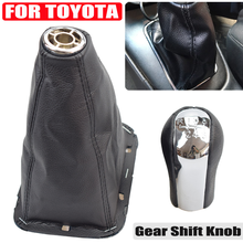 5/6 Speed Car MT Gear Shift Knob Shifter Lever Stick Gaiter Boot Frame Collar Pen Cover For TOYOTA AVENSIS T25 MK2 II 2003-2009 2024 - buy cheap