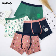 4-PACK Kids Boys Cotton Underwear Cartoon Children's Shorts Panties Toddler Boxer Briefs Teenager Anti-Microbial Underpants 2024 - buy cheap