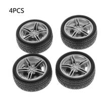 4pcs Simulation Rubber Wheel Tire Wheel Toy Model DIY RC Spare Parts 2024 - buy cheap