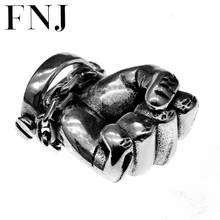 FNJ-Colgante con forma de puño para mujer y hombre, de plata 925 pura, Original, tailandesa S925, fabricación de joyas 2024 - compra barato