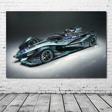 Колеса Jaguar I Тип формула E гоночные автомобили настенные картины холст плакаты и принты Современная декоративная живопись 2024 - купить недорого