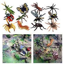 12pcs Plastic Realistic Insect Model Figure Toys Bug  Scorpion Bee 2024 - buy cheap
