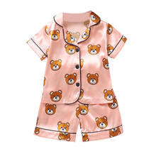 Kids Pajama Set Baby Boys Girls Strawberry Cartoon Tops Shorts Sets Sleepwear Pajamas Children Nightgowns Clothing Vestido Wear 2024 - buy cheap