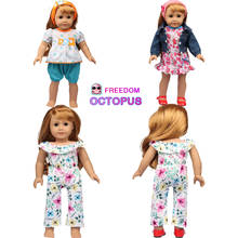 43 см для ухода за ребенком для мам, новая Reborn модная кукольная одежда джинсовая одежда кукольная одежда костюм наряд повязка на голову для девочек 18 дюймов American 1/4 BJD DIY куклы обувь 2024 - купить недорого