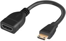 15cm Mini-HDMI-compatible  Male to  HDMI-compatible Female Adapter,  for Camera, Camcorder, Graphics Card, Laptop,Tablet, HD 2024 - buy cheap