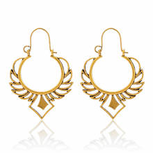 Tocona Luxury Golden Silver Color Mandala Dangle Earrings Statement Bohemia Vintage Jewelry Women Tribal Indian Earrings 9023 2024 - buy cheap